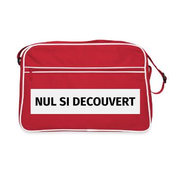 Nul si découvert - Sac Retro - rouge/blanc - Devant