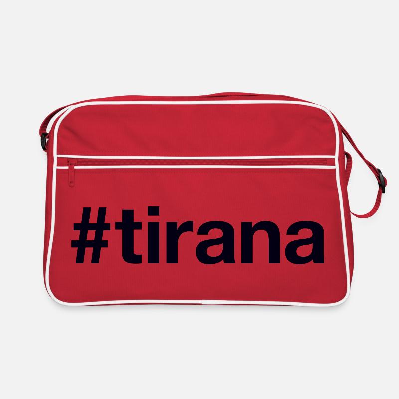 TIRANA Hashtag - Retro Tasche - Rot/Weiß