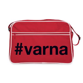 VARNA Hashtag Bulgarie Bulgare - Sac Retro - rouge/blanc - Devant