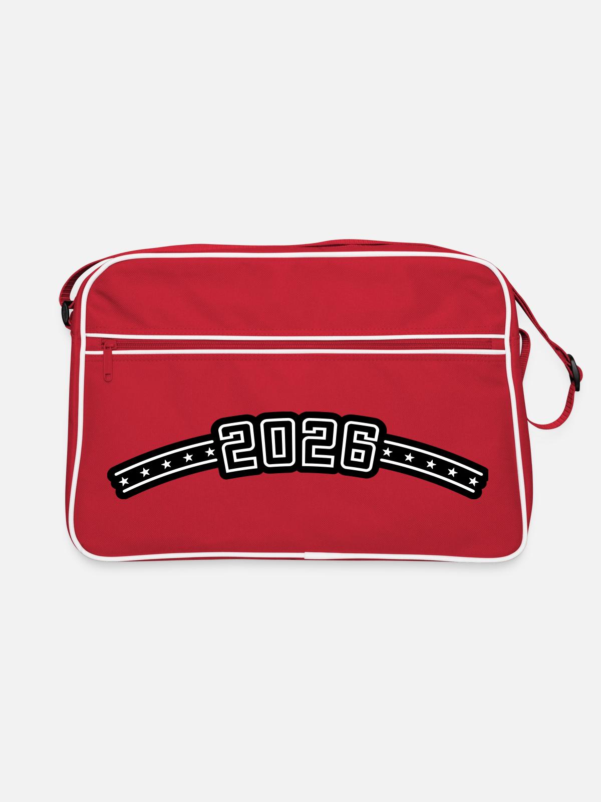Résumé 2026 - Sac Retro - rouge/blanc - Devant