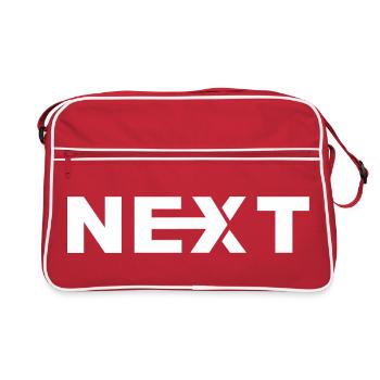 Next White Text - Retro Bag - red/white - Front