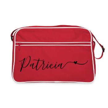 Patricia Prénom décoratif - Sac Retro - rouge/blanc - Devant