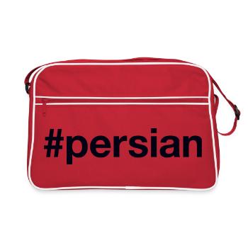 Hashtag persan - Sac Retro - rouge/blanc - Devant