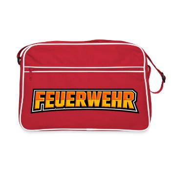 Fire Brigade Flames Logo - Retro Bag - red/white - Front