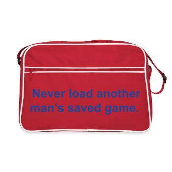 Never Load La partie sauvegardée d’un autre homme - Sac Retro - rouge/blanc - Devant