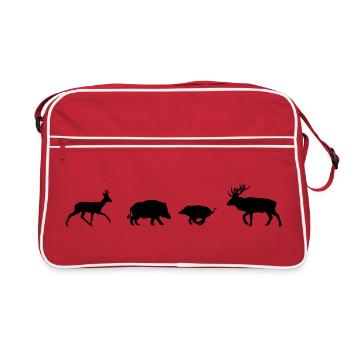 Large forest dwellers - Retro Bag - red/white - Front