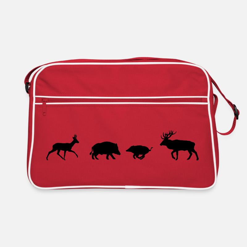 Große Waldbewohner Retro Tasche