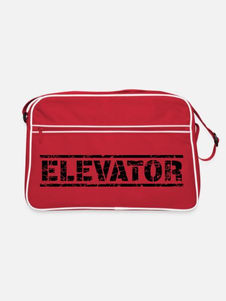 Elevator - Retro Tasche - Rot/Weiß - Vorne