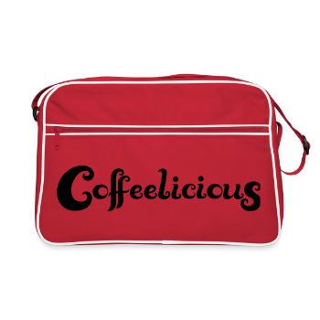 Coffeelicious (en anglais seulement) - Sac Retro - rouge/blanc - Devant