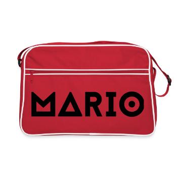 First name Mario - Retro Bag - red/white - Front