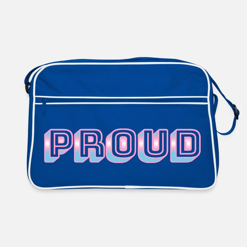 Trans Pride - couleurs du drapeau transgenre Sac Retro