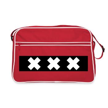 Amsterdam - Retro Bag - red/white - Front