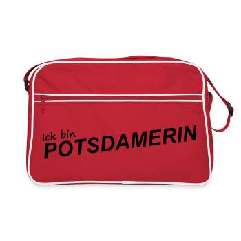 JE SUIS DE POTSDAM - Sac Retro - rouge/blanc - Devant