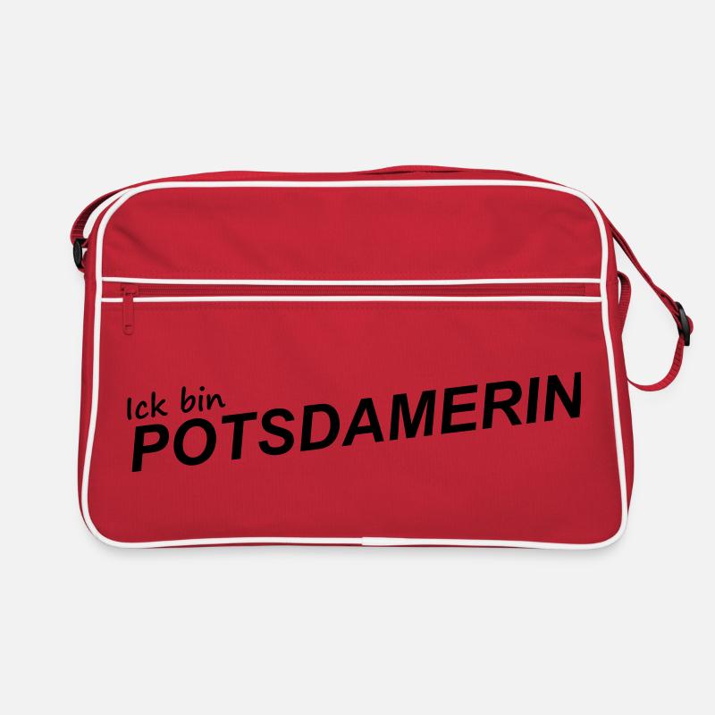 ICK BIN POTSDAMERIN Retro Tasche
