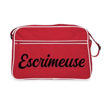Escrimeuse  - Sac Retro - rouge/blanc - Devant