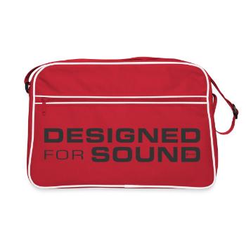 Conçu pour le son - Sac Retro - rouge/blanc - Devant