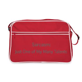 Sarcasme : Un de mes talents - Sac Retro - rouge/blanc - Devant