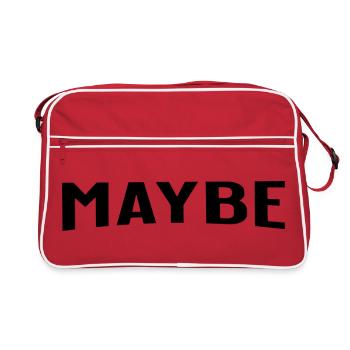 Maybe is always a good answer - Retro Bag - red/white - Front