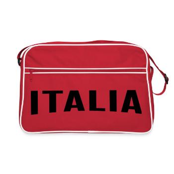 Italia - Retro Tasche - Rot/Weiß - Vorne