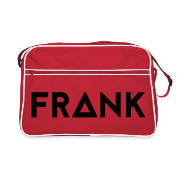 Prénom Frank - Sac Retro - rouge/blanc - Devant