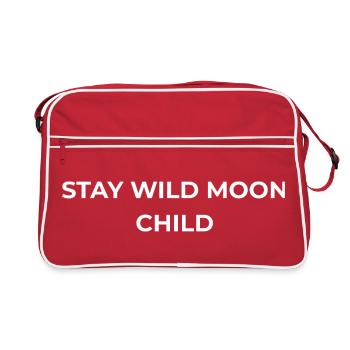 Mystique de la phase céleste de la phase de la Lune - Sac Retro - rouge/blanc - Devant