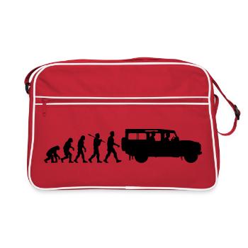 Defender 110 Évolution - Sac Retro - rouge/blanc - Devant
