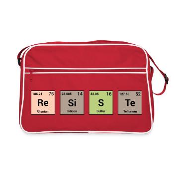 Resists in periodic elements - Retro Bag - red/white - Front