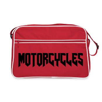Motos Chopper Custom bike - Sac Retro - rouge/blanc - Devant