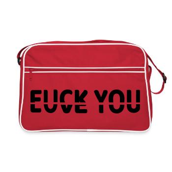 Vous aimer ou ne pas vous aimer # - Sac Retro - rouge/blanc - Devant