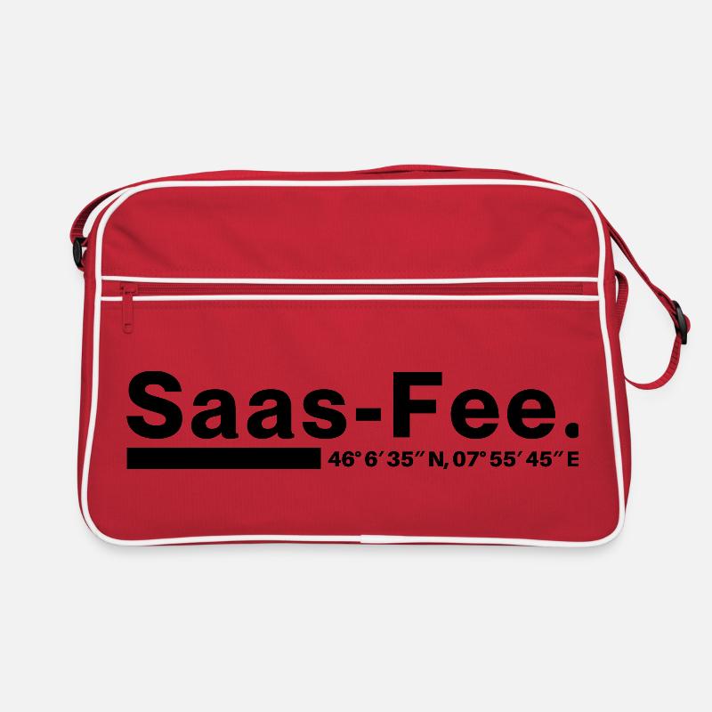 Coordonnées Saas-Fee Valais, Suisse Sac Retro