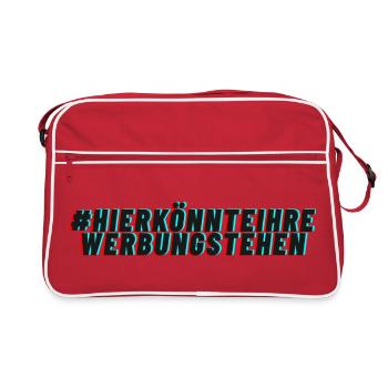 Des surfaces publicitaires à louer ? - Sac Retro - rouge/blanc - Devant