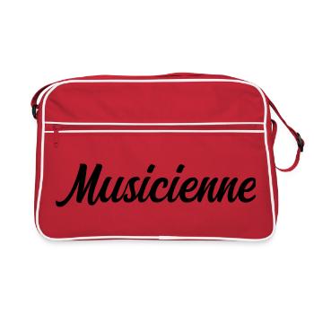Musician Artist Melody Instrument Passionate - Retro Bag - red/white - Front