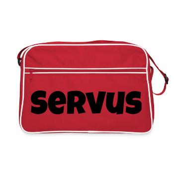 Servus (Luckiest Guy) - Retro Tasche - Rot/Weiß - Vorne