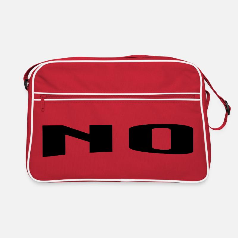 No, a good answer - Retro Tasche - Rot/Weiß