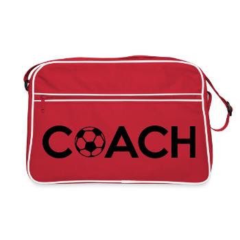 Soccer Coach - Retro Tasche - Rot/Weiß - Vorne