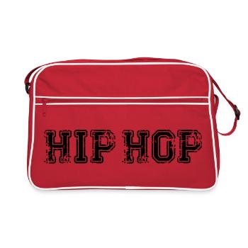 HIP HOP Rap Oldschool - Sac Retro - rouge/blanc - Devant