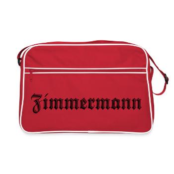Zimmermann - Retro Tasche - Rot/Weiß - Vorne