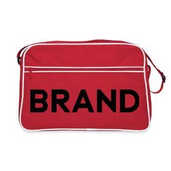 BRAND Design, Brands, Type, Typography, Statement - Retro Bag - red/white - Front