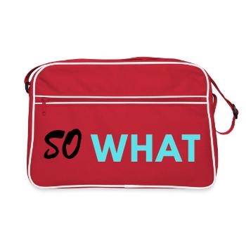 So What print - Retro Bag - red/white - Front