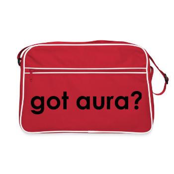 Have Aura Gen Z Kid Core Aura Points Aura Farming - Retro Bag - red/white - Front