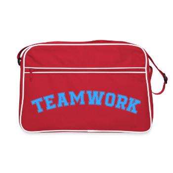 travail d’Équipe - Sac Retro - rouge/blanc - Devant