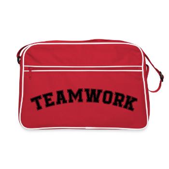 travail d’Équipe - Sac Retro - rouge/blanc - Devant