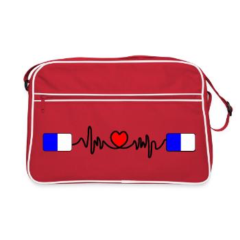 Spa Racing Heartbeat - Retro Bag - red/white - Front