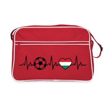 Hungary Football Heartbeat Hungarian Hungarian - Retro Bag - red/white - Front