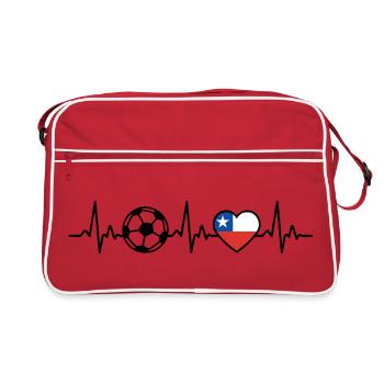Chile Football Heartbeat Chile - Sac Retro - rouge/blanc - Devant
