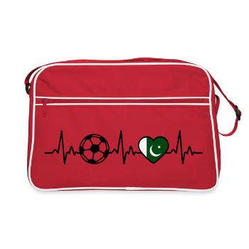 Pakistan Football Heartbeat Pakistan - Retro Bag - red/white - Front