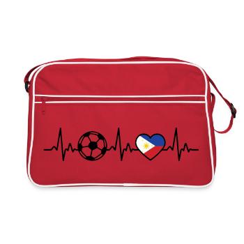 Philippines Football Heartbeat Philippines - Sac Retro - rouge/blanc - Devant