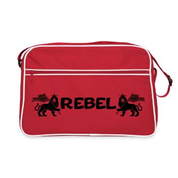Rebelle - Sac Retro - rouge/blanc - Devant