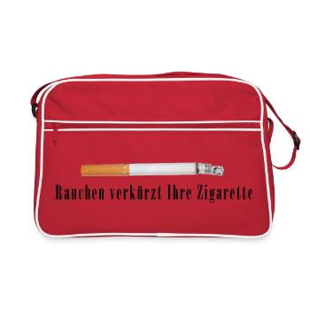Cigarette Illustration Vintage - Sac Retro - rouge/blanc - Devant