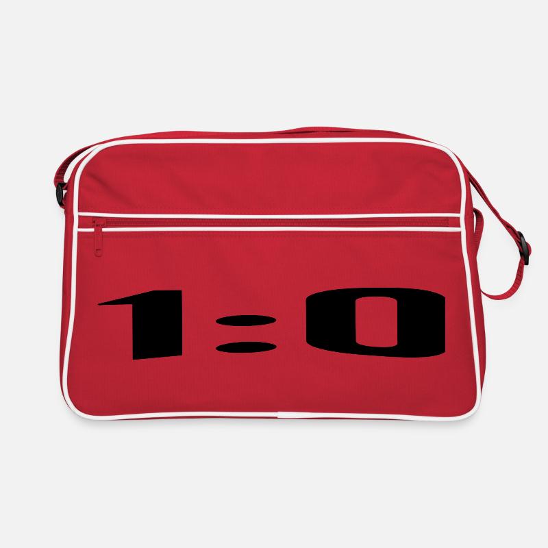 1:0, un score parfait - Sac Retro - rouge/blanc